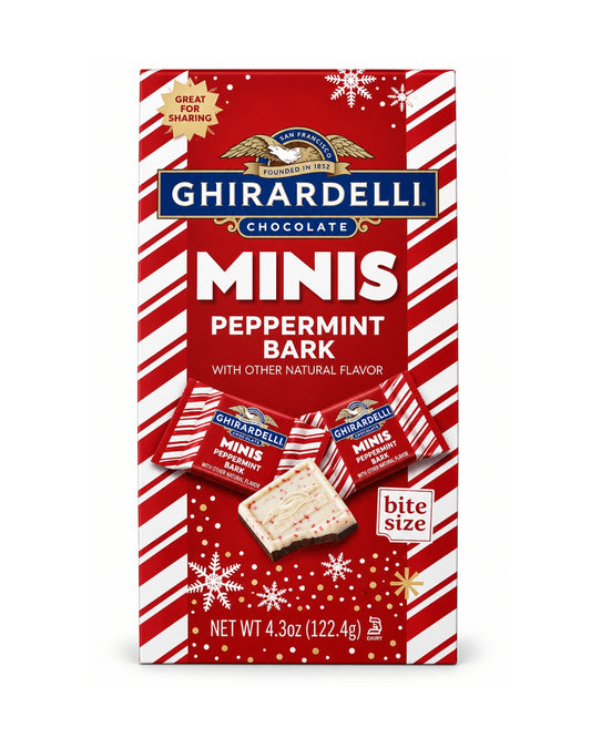 Ghirardelli Minis Peppermint Bark 4.3 oz (122.4 g) – Holiday Sharing Chocolate