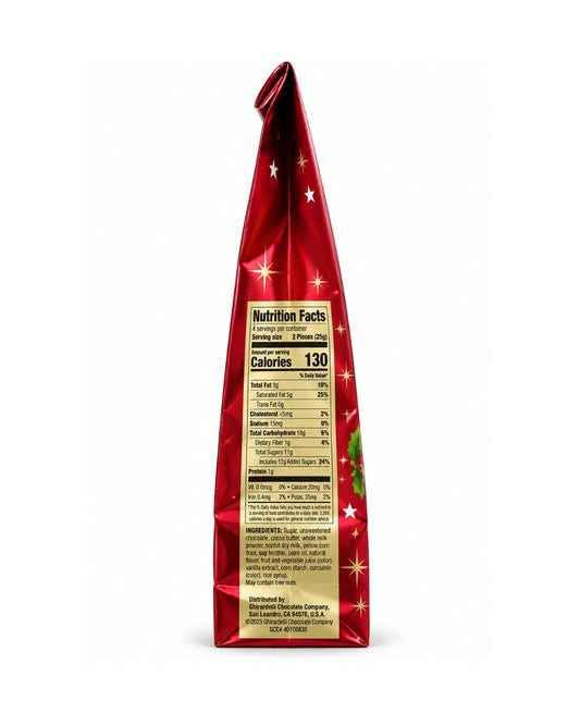 Ghirardelli Squares Holiday Chocolate Assortment 12 oz (341.6 g) – Limited Edition Christmas Gift