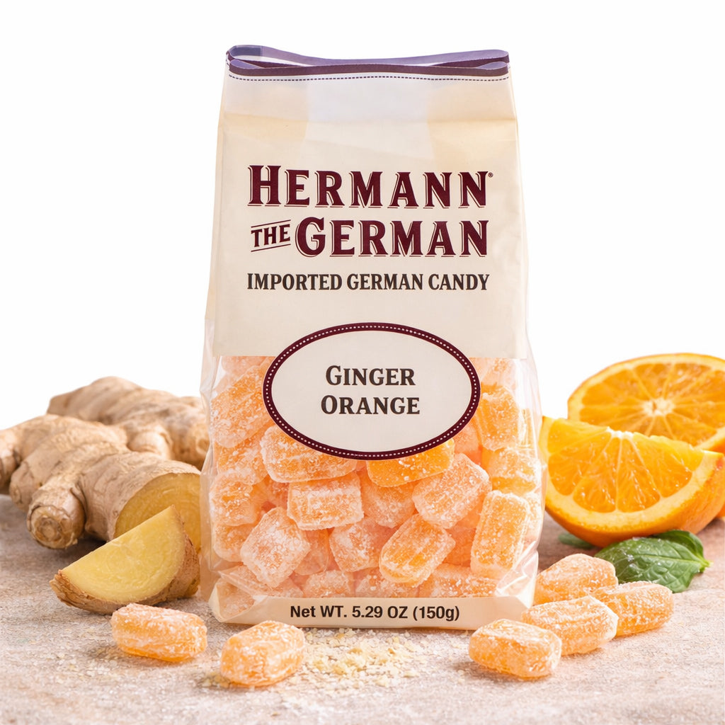 HERMANN THE GERMAN GINGER ORANGE CANDY
