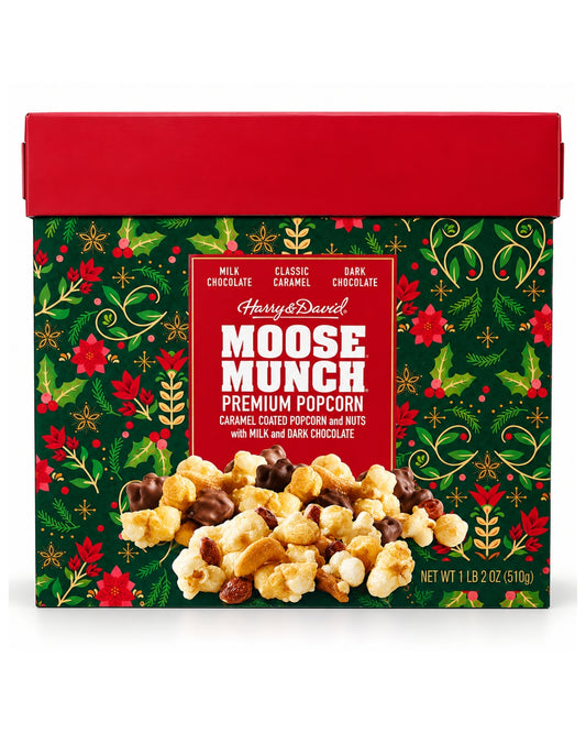 Harry & David Moose Munch Premium Popcorn 18 oz (510 g) | Milk & Dark Chocolate