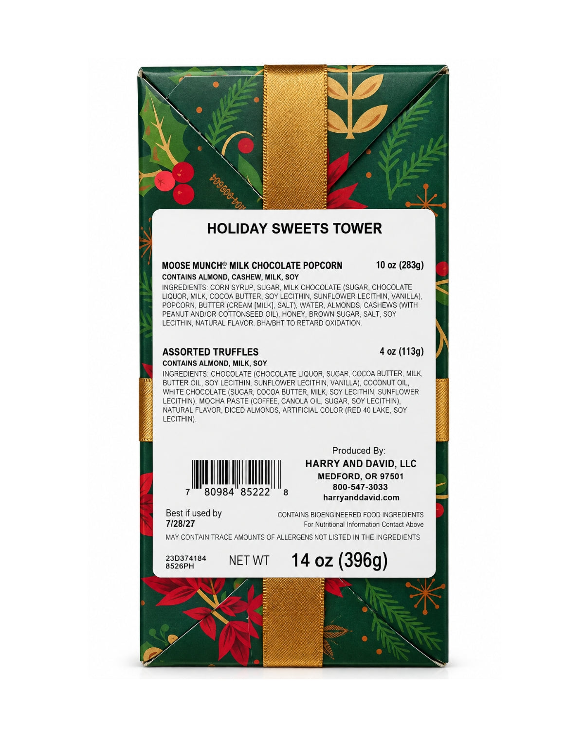 Harry & David Sweets Gift Tower 14 oz (396 g) | Truffles & Moose Munch
