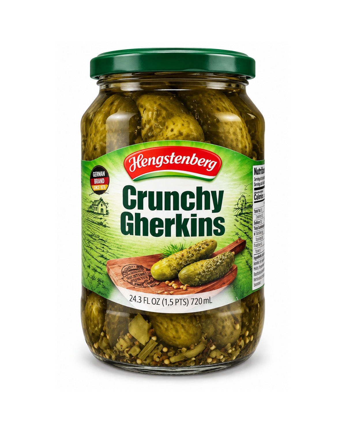 Hengstenberg Crunchy Gherkins 24.3 fl oz (720 mL)