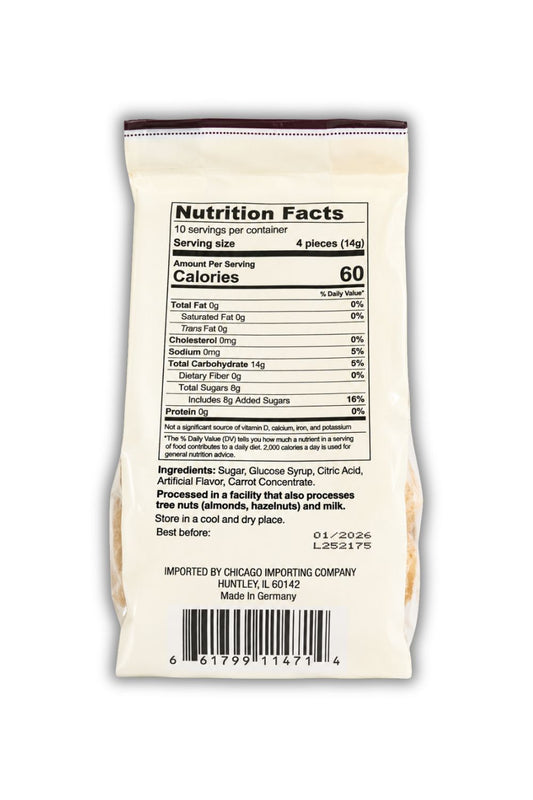 Hermann the German Ginger Orange Candy, 5.29 oz (150 g)