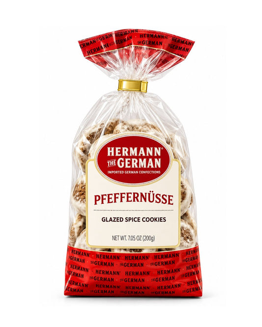 Hermann the German Pfeffernüsse Glazed German Christmas Spice Cookies – 7.05 oz (200 g)