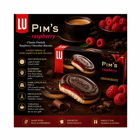LU PIMS RASPBERRY BISCUITS