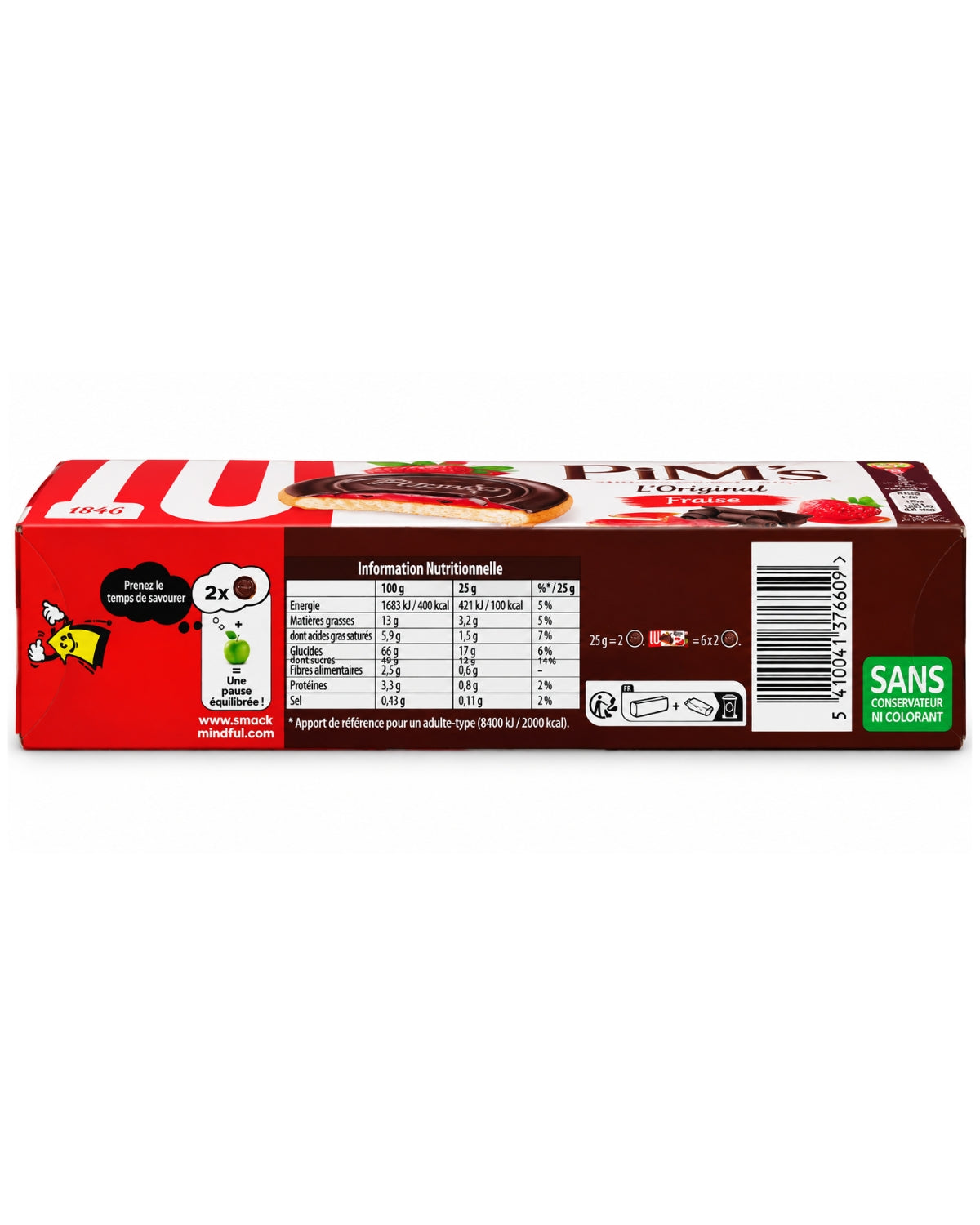 LU PiM’s l’Original Fraise Strawberry Chocolate Biscuits