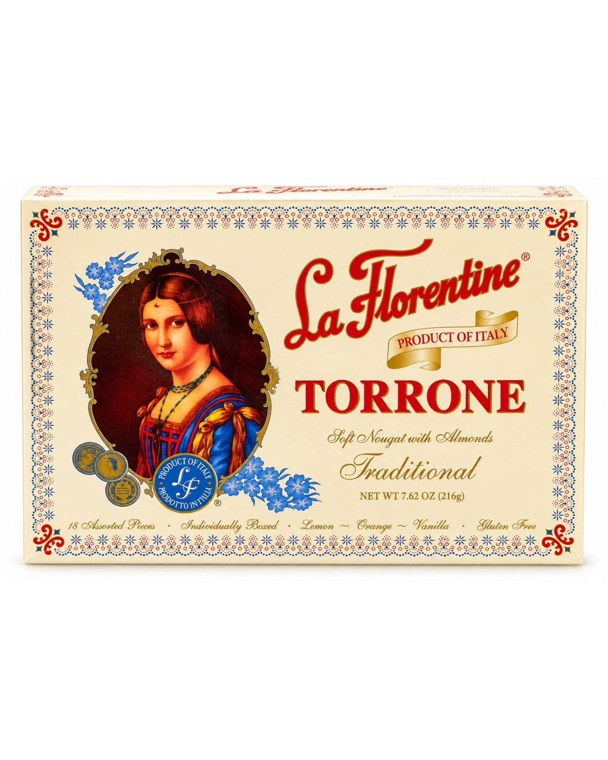 La Florentine Traditional Torrone Assortment, 18 Pieces, 7.62 oz