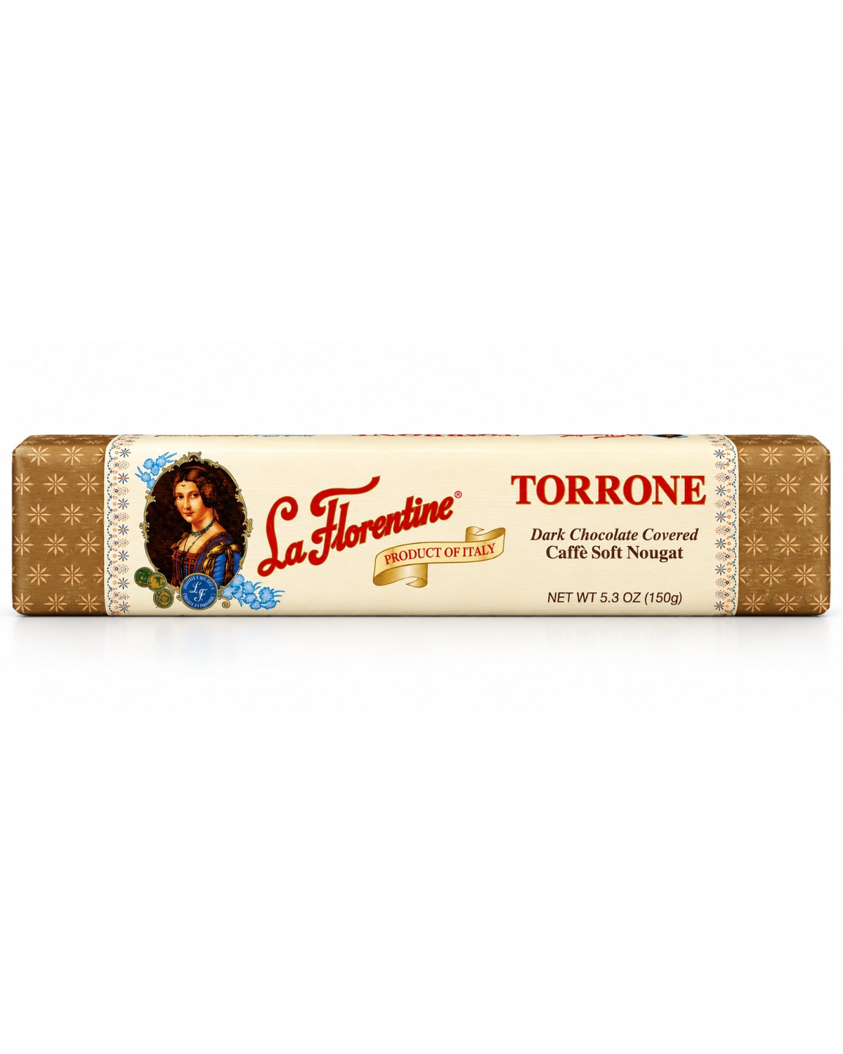 La Florentine Dark Chocolate Covered Caffè Torrone Soft Nougat, 5.3 oz