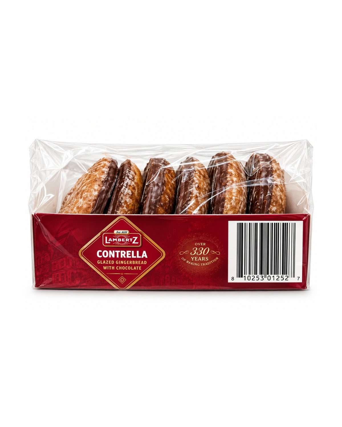 Lambertz Contrella Glazed Gingerbread with Chocolate – German Holiday Cookies