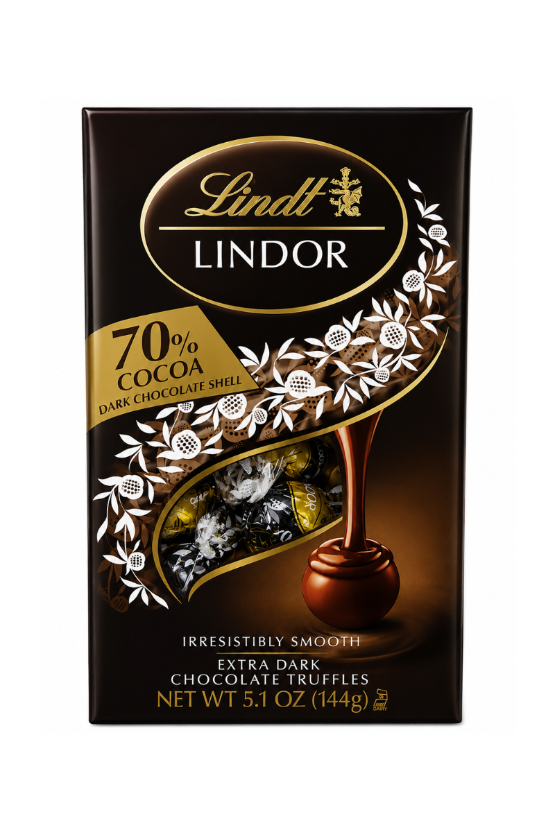 Lindt Lindor 70% Dark Truffles Bag