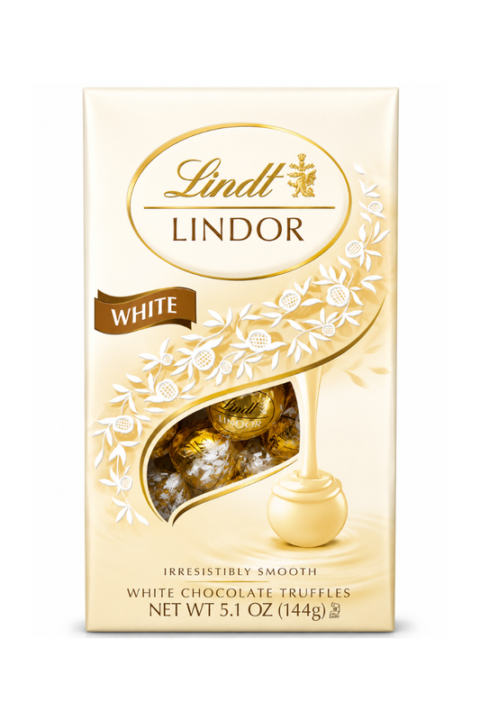 Lindt Lindor White Chocolate Truffles Bag