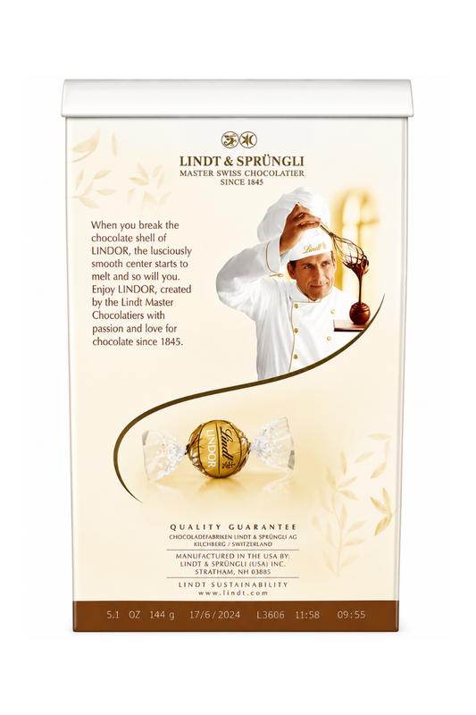 Lindt Lindor White Chocolate Truffles Bag