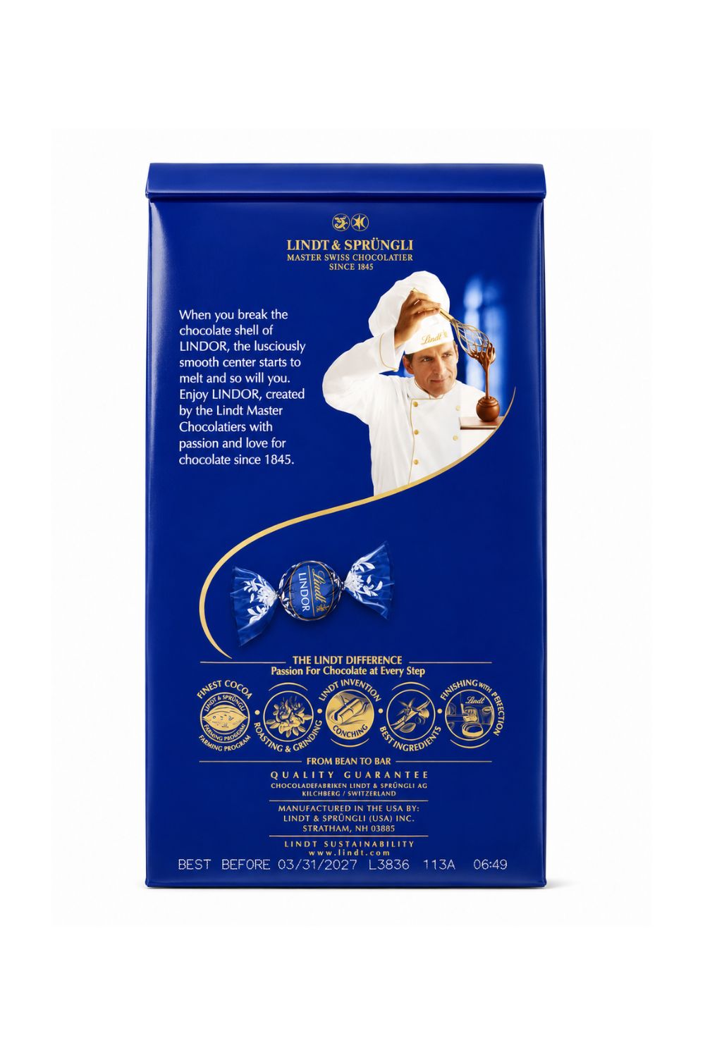 Lindt Lindor Dark Bag,5.1 oz