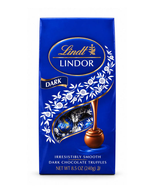 Lindt LINDOR Dark Chocolate Truffles, 8.5 oz