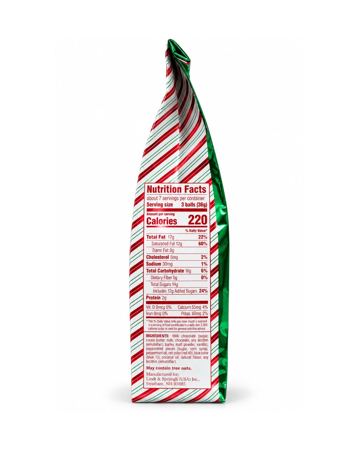 Lindt LINDOR Peppermint Cookie Milk Chocolate Truffles – 8.5 oz