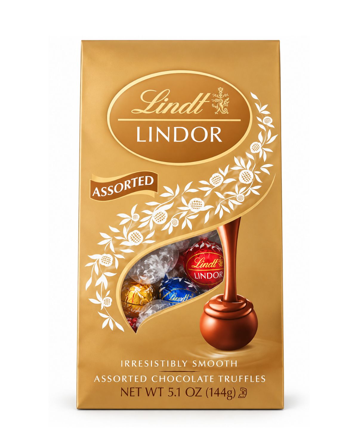 Lindt LINDOR Assorted Chocolate Truffles Bag – 5.1 oz