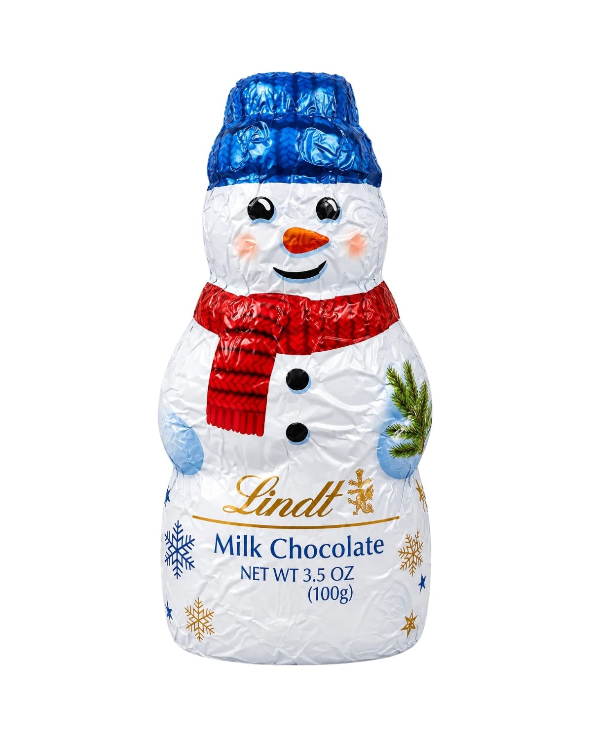 Lindt Milk Chocolate Snowman, 3.5 oz