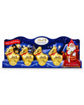 Lindt Santa Sleigh Milk Chocolate Gift Set – Gold Reindeer & Santa