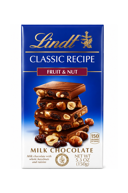 Lindt Whole Hazelnut Fruit & Nut Bar