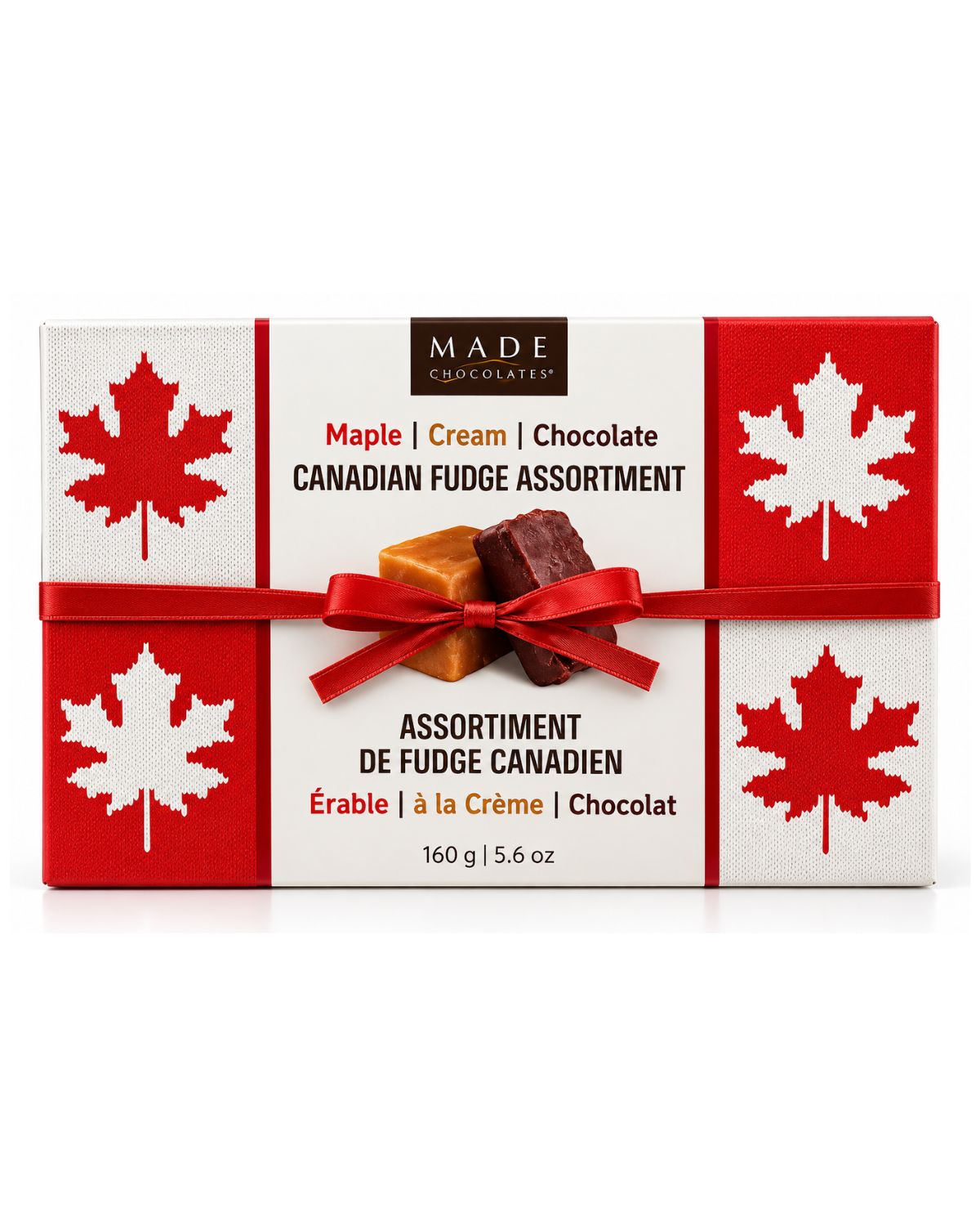 MADE Chocolates Canadian Fudge Assortment – Maple, Cream & Chocolate, 5.6 oz (160 g)