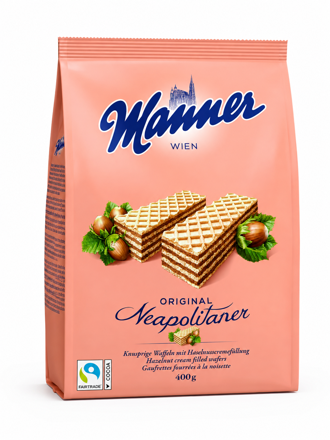Manner Original Neapolitaner Hazelnut Cream Wafers 400g