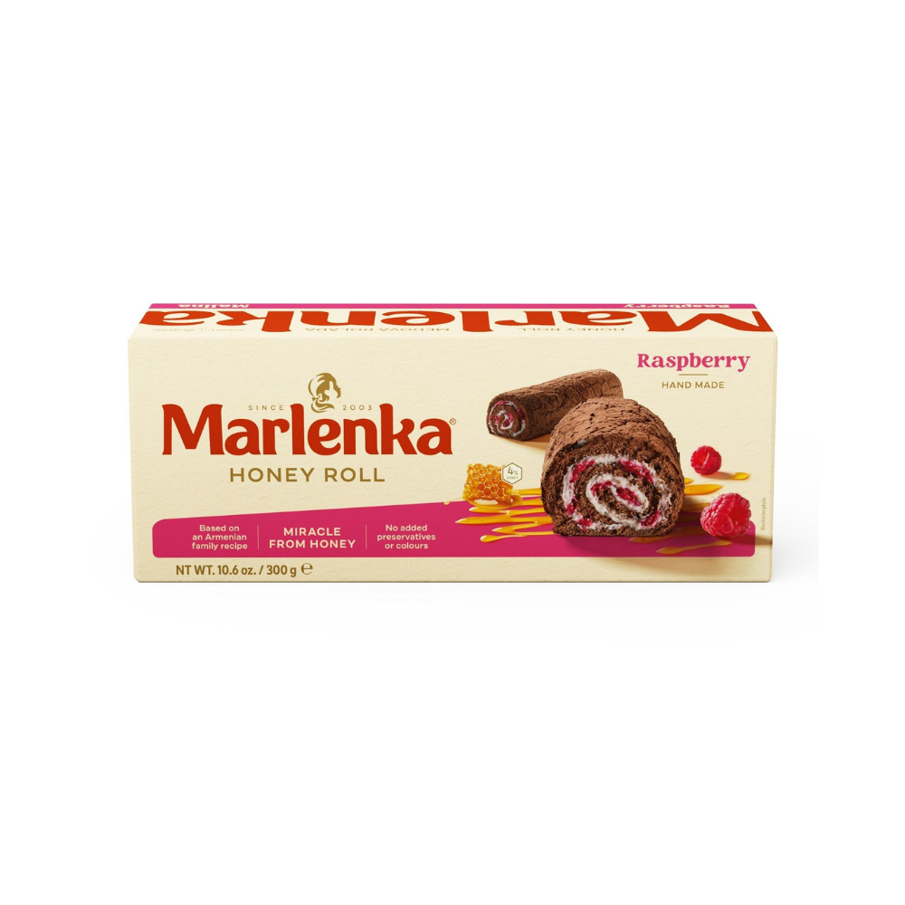 Marlenka Honey Roll with Cocoa & Raspberry 300g