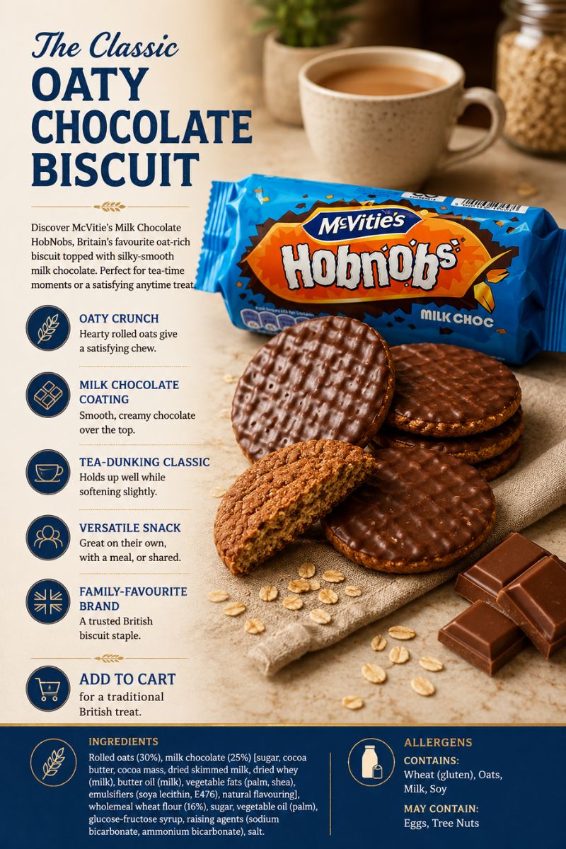 McVitie’s Milk Chocolate HobNobs