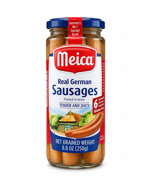 Meica Real German Sausages in Brine 8.8 oz (250 g) – 6 Sausages