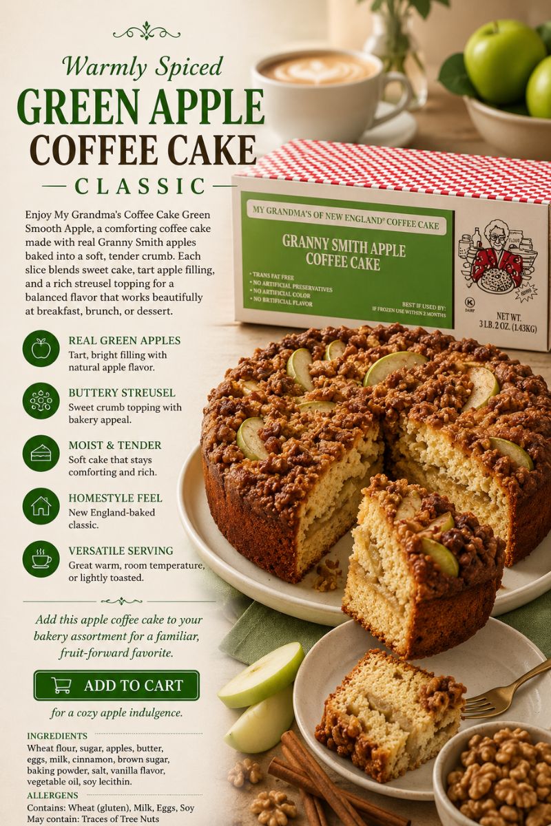 My Grandma's Coffee Cake Green Smooth Apple