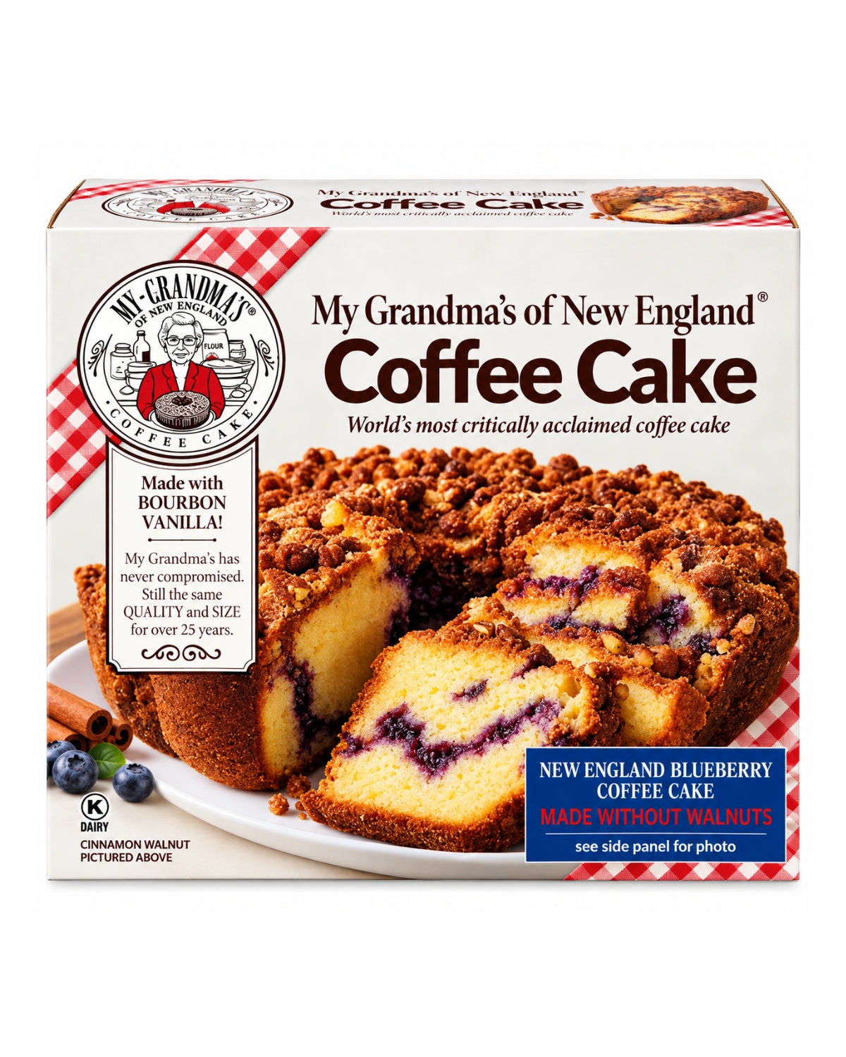 My Grandma's of New England Blueberry Coffee Cake 28 oz (794 g) – Made Without Walnuts