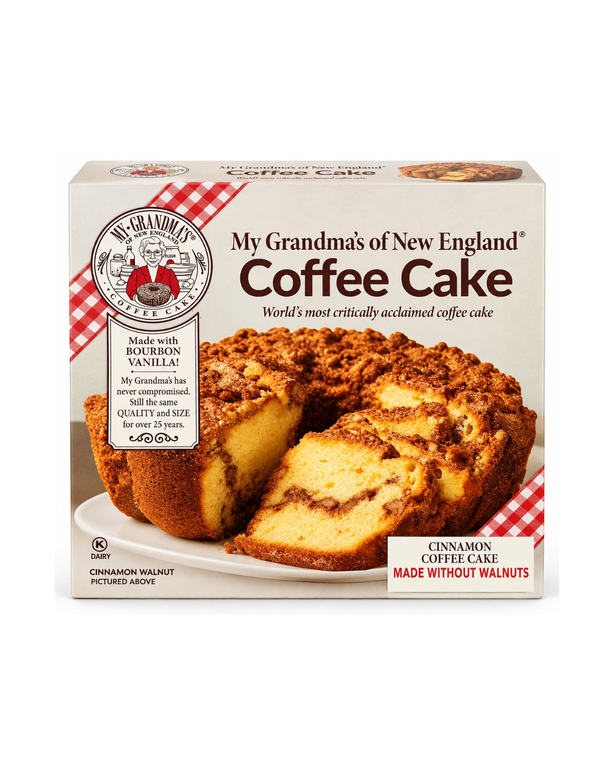 My Grandma's of New England Cinnamon Coffee Cake 28 oz (794 g) – Made Without Walnuts