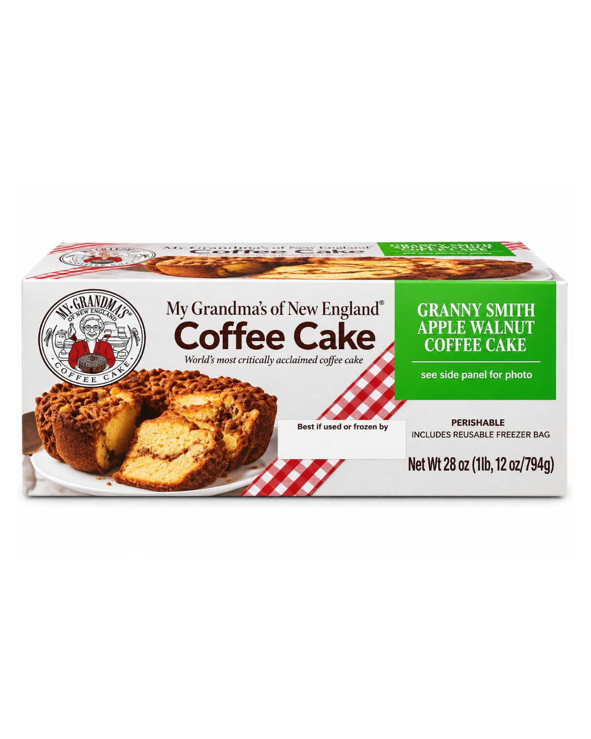 My Grandma's of New England Granny Smith Apple Walnut Coffee Cake 28 oz (794 g)