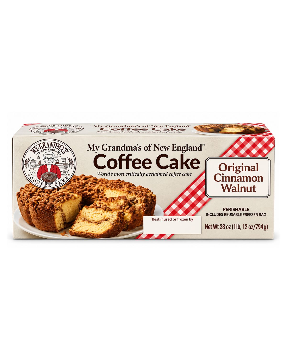 My Grandma's of New England Original Cinnamon Walnut Coffee Cake 28 oz (794 g)