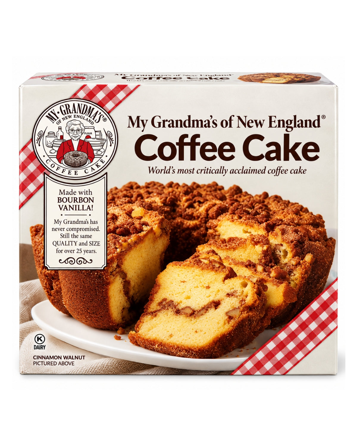 My Grandma's of New England Original Cinnamon Walnut Coffee Cake 28 oz (794 g)