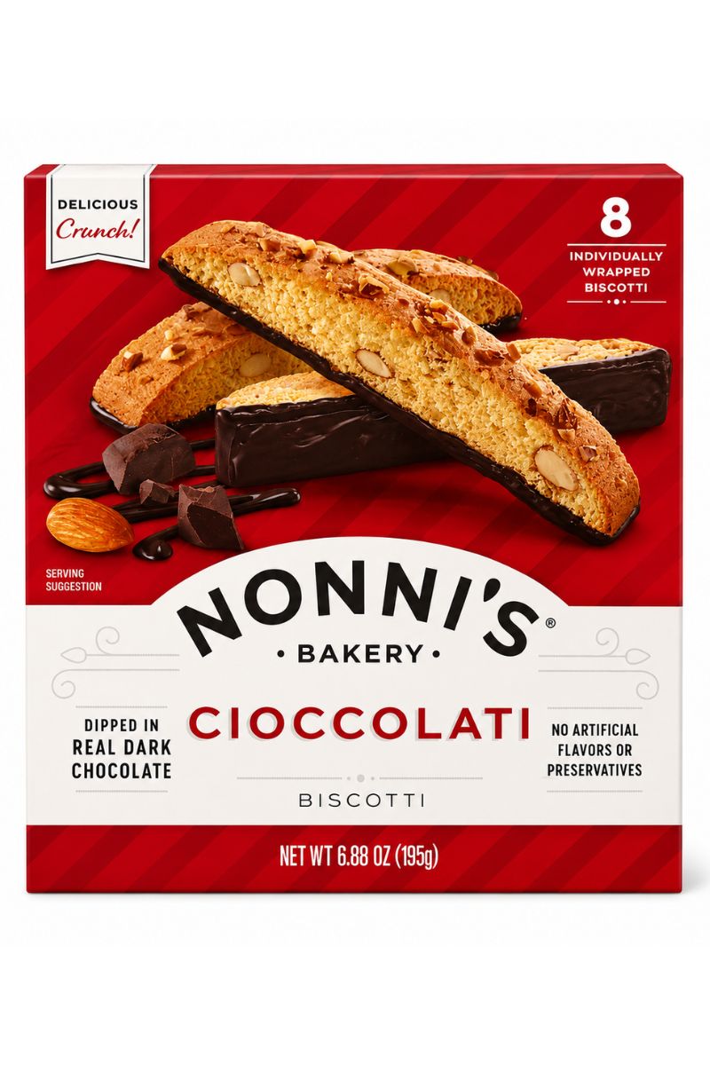 Nonnis Biscotti Cioccolati,6.88 oz