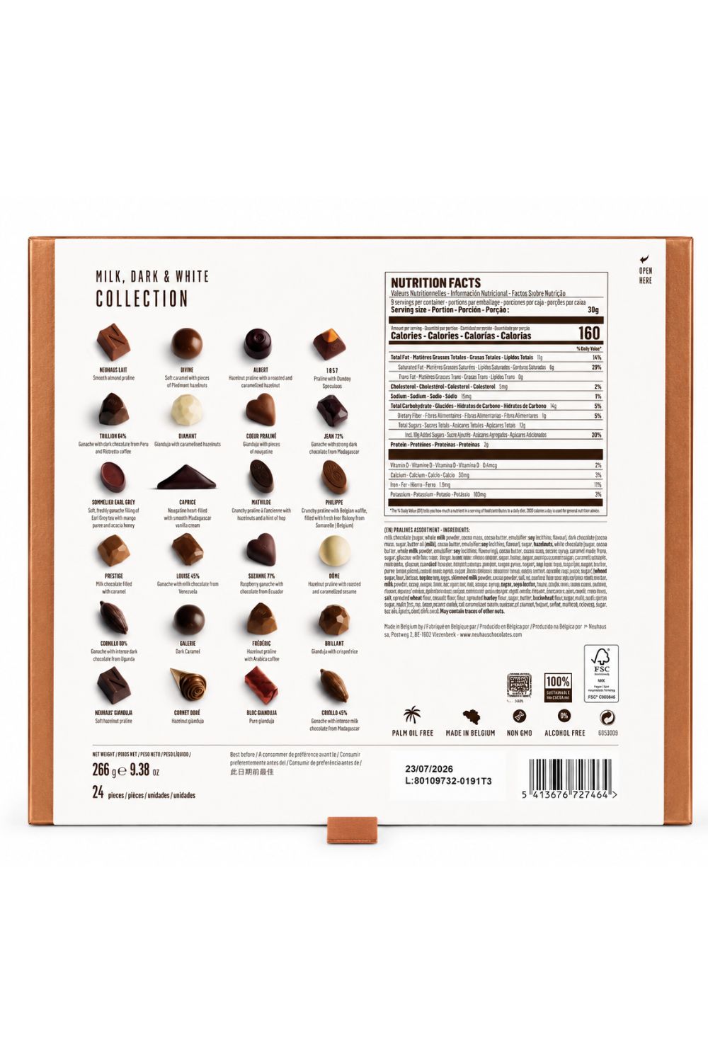 Neuhaus 24 Piece Assorted Chocolates,9.38 oz