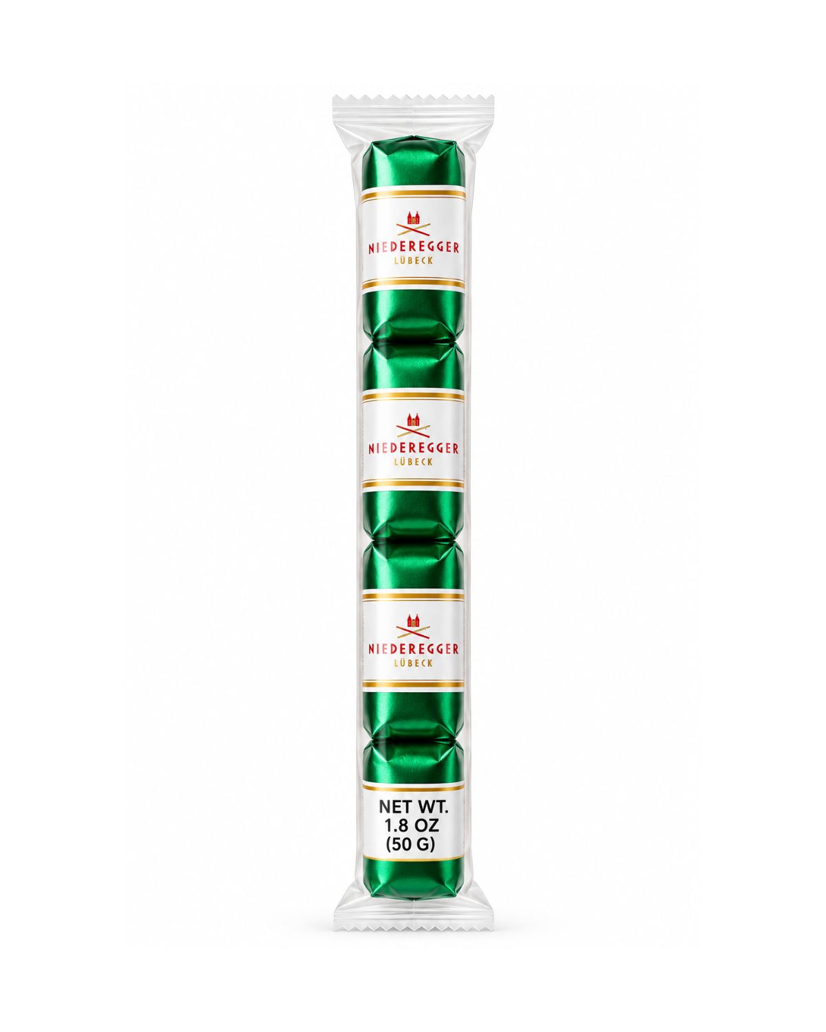 Niederegger Lübeck Pistachio Marzipan Pralines in Dark Chocolate – 1.8 oz (50 g)