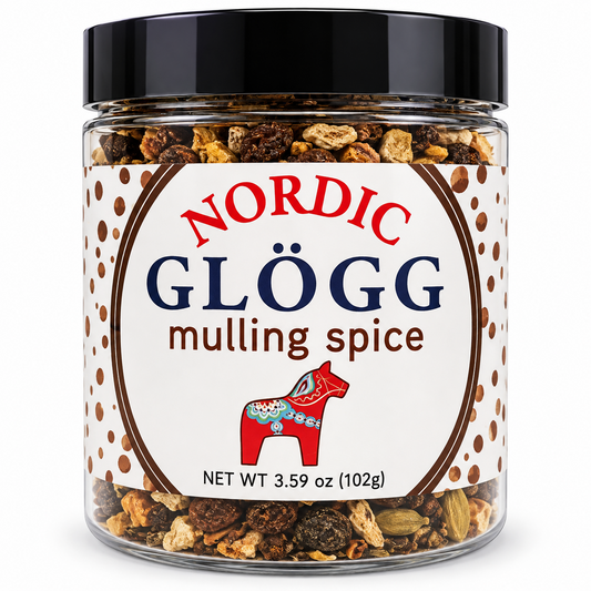 Nordic Glögg Mulling Spice jar 3.59 oz 102g Scandinavian holiday beverage spices