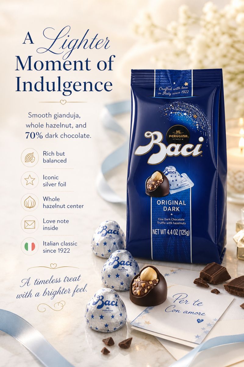 PERUGINA BACI 70% DARK CHOCOLATE BAG