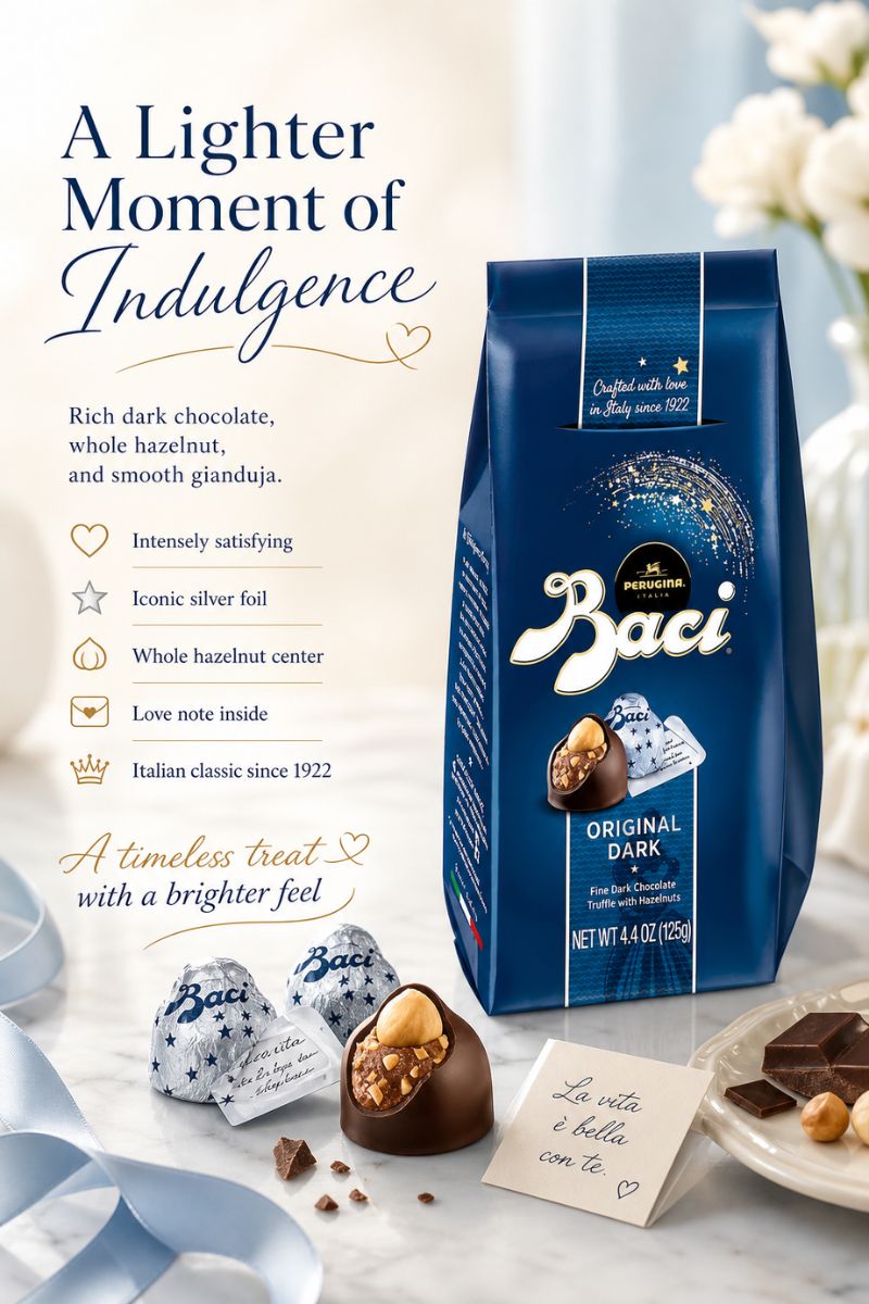 PERUGINA BACI DARK CHOCOLATE BAG