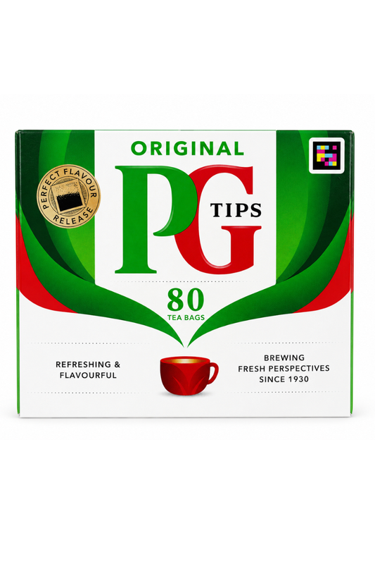 PG Tips Original Blend Black Tea – 80 Teabags, Classic British Brew