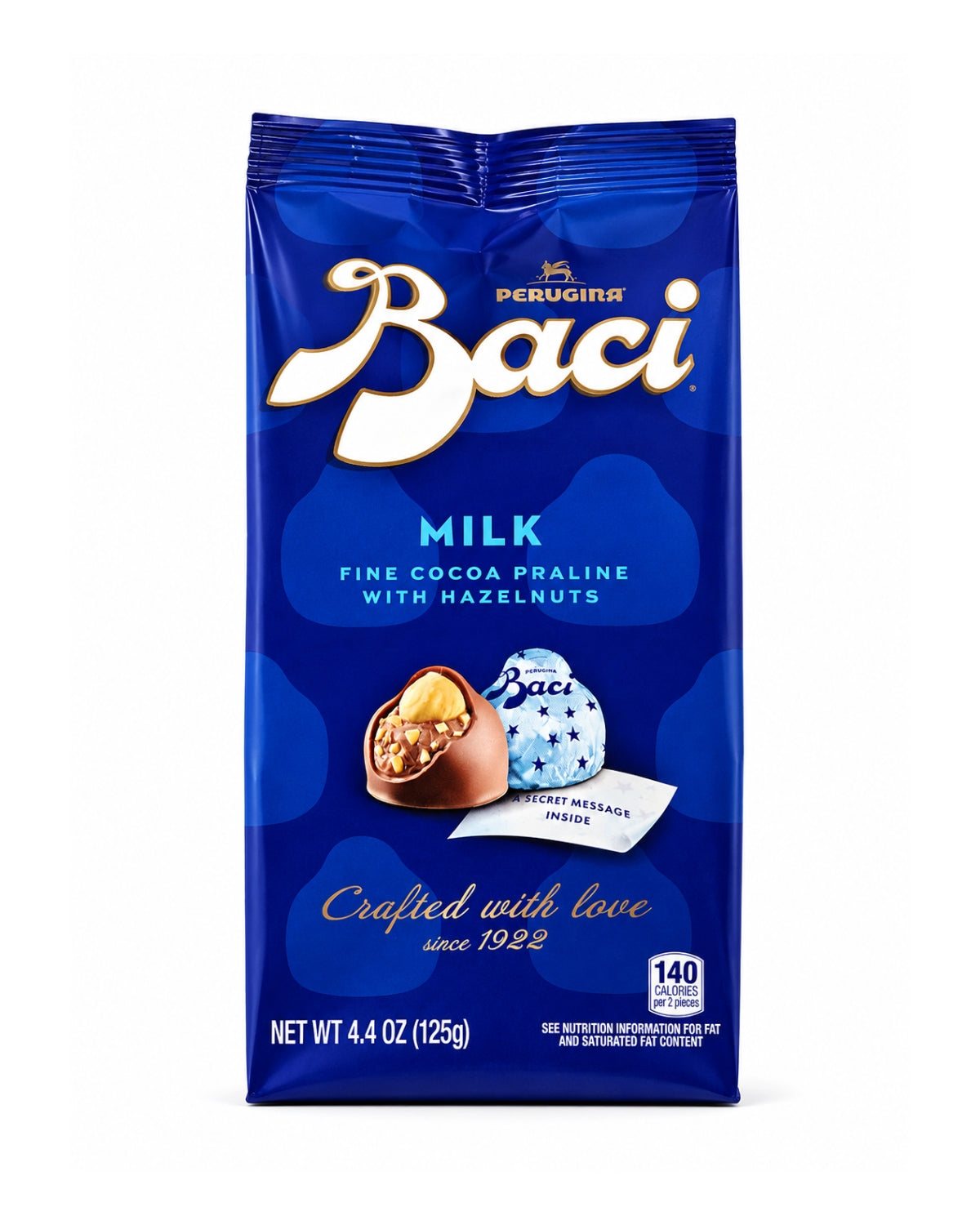 Perugina Baci Milk Chocolate Hazelnut Pralines 4.4 oz (125g)