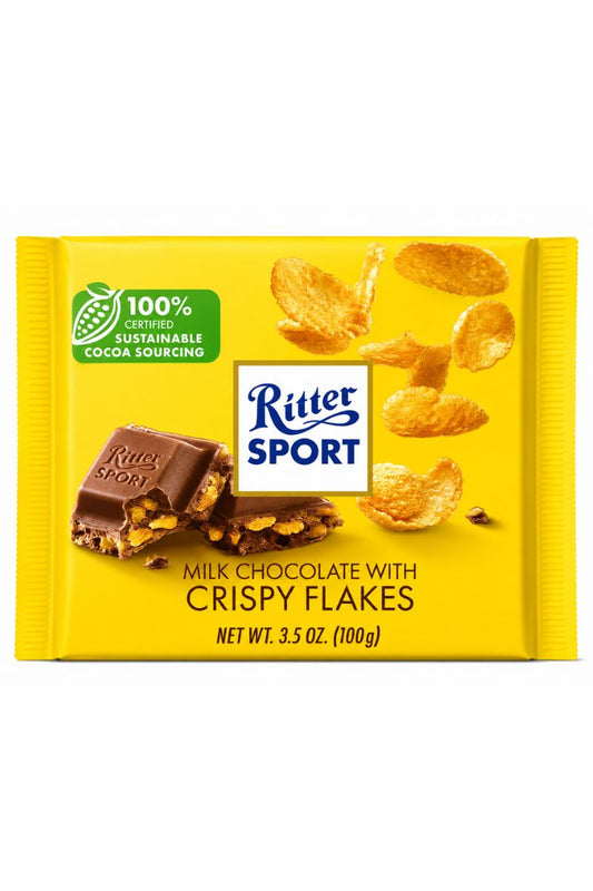 Ritter Sport Milk Choc W Cornflakes,3.5 oz