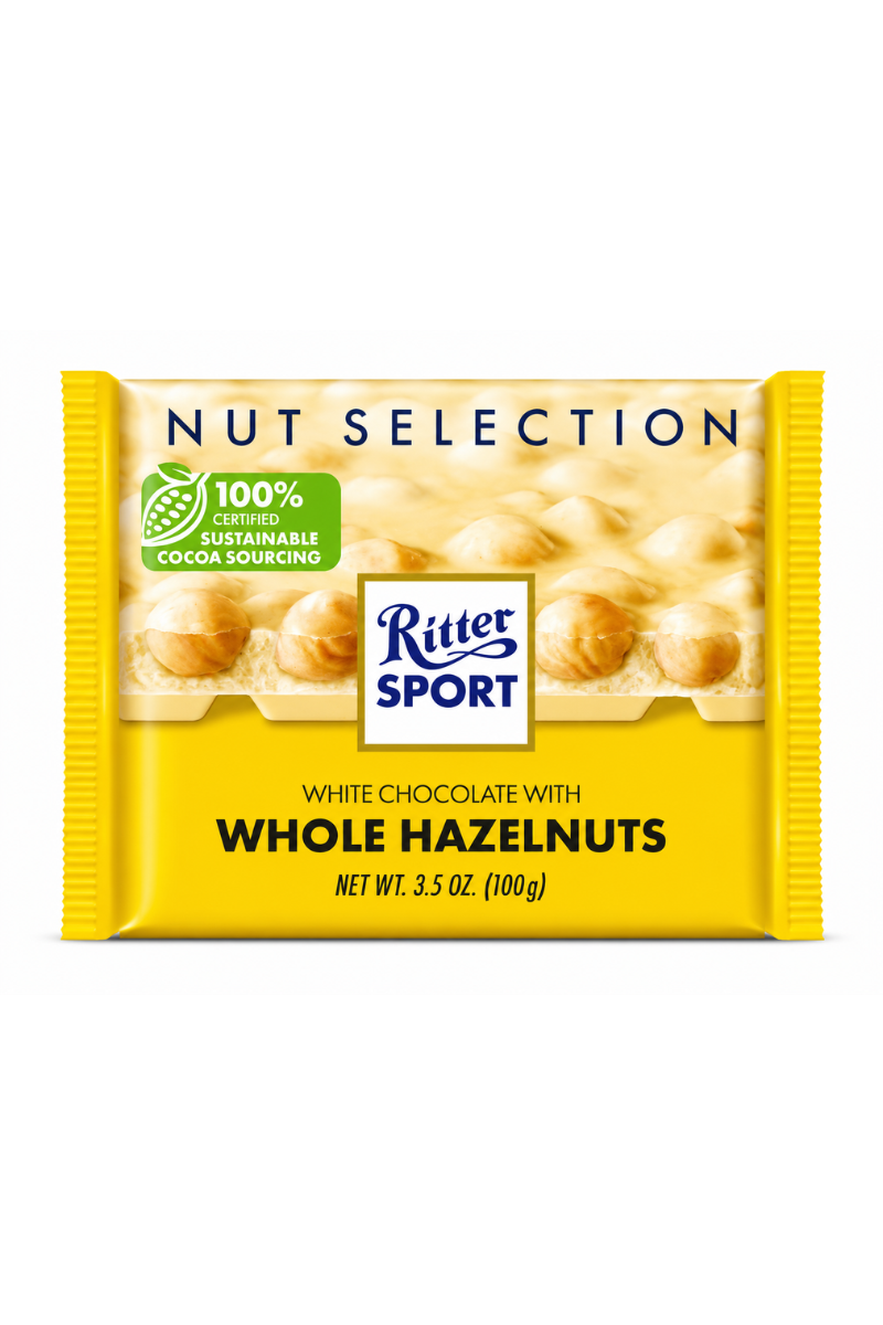Ritter Sport White Chocolate with Whole Hazelnuts