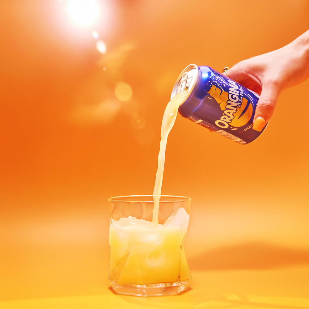 ORANGINA SPARKLING ORANGE 6 PACK CANS