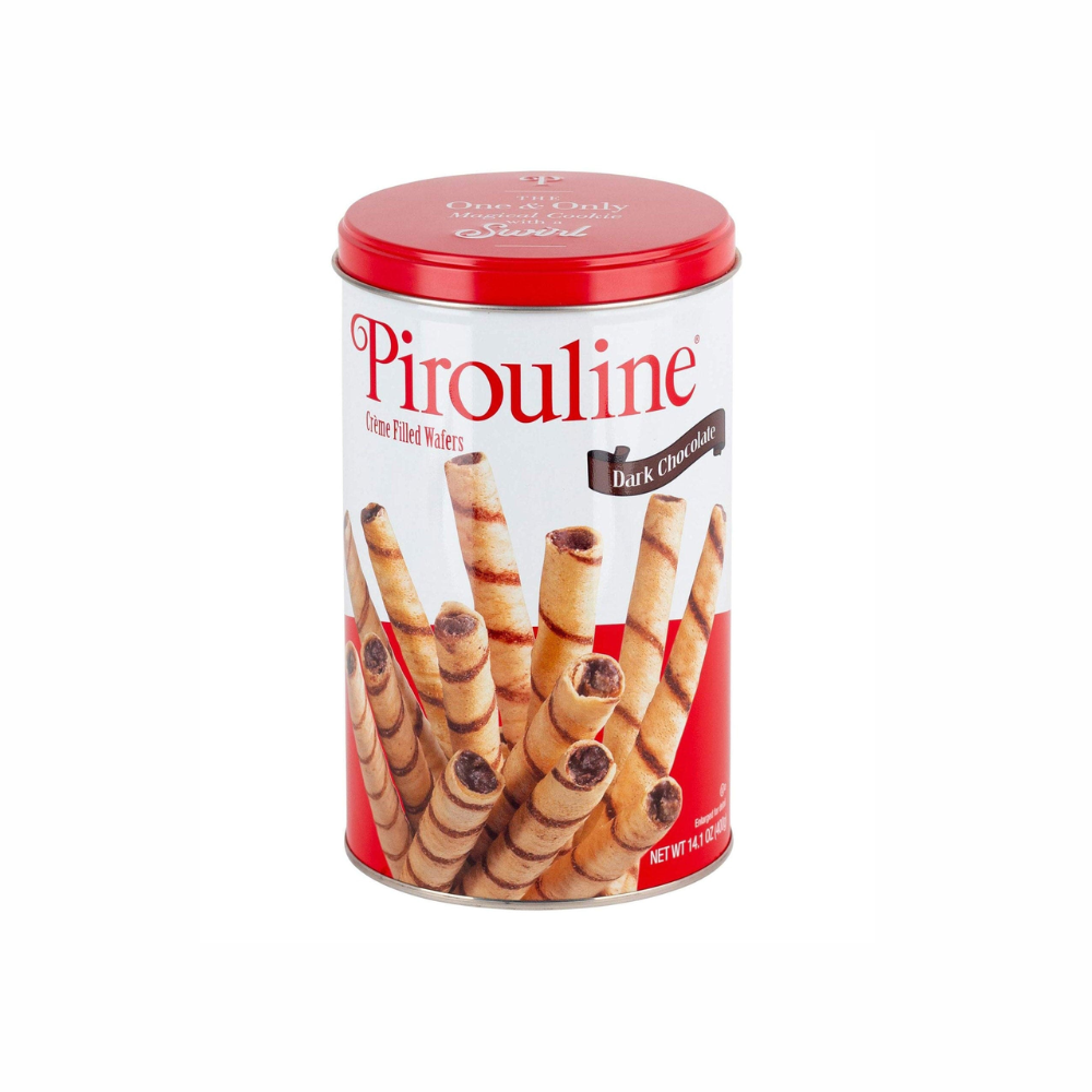 PIROULINE DARK CHOCOLATE CREAM ROLLED WAFERS