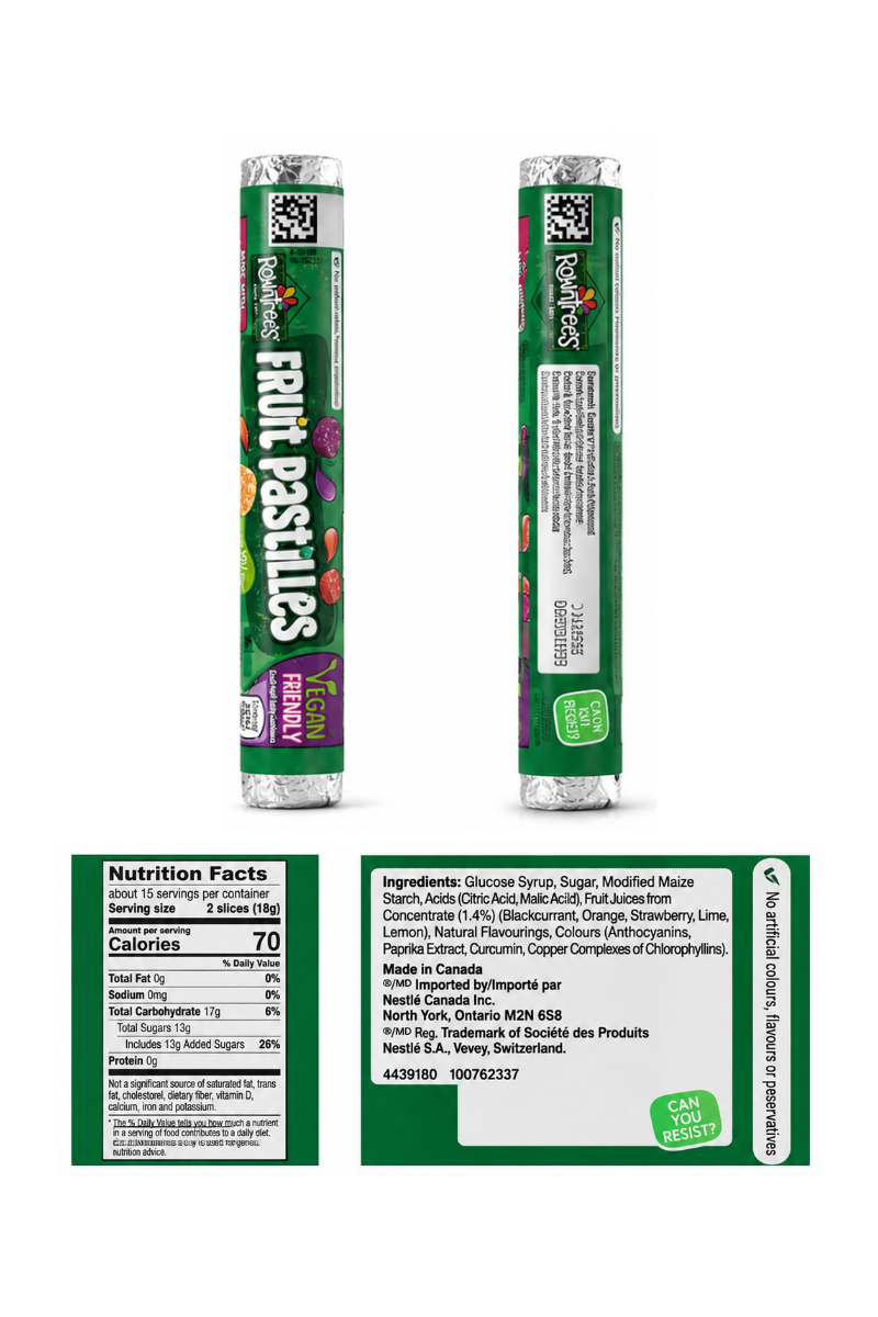 Rowntree's Fruit Pastilles Roll | Classic British Chewy Sweets