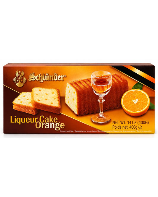 Schlünder Orange Liqueur Cake – German Specialty Dessert, 14 oz