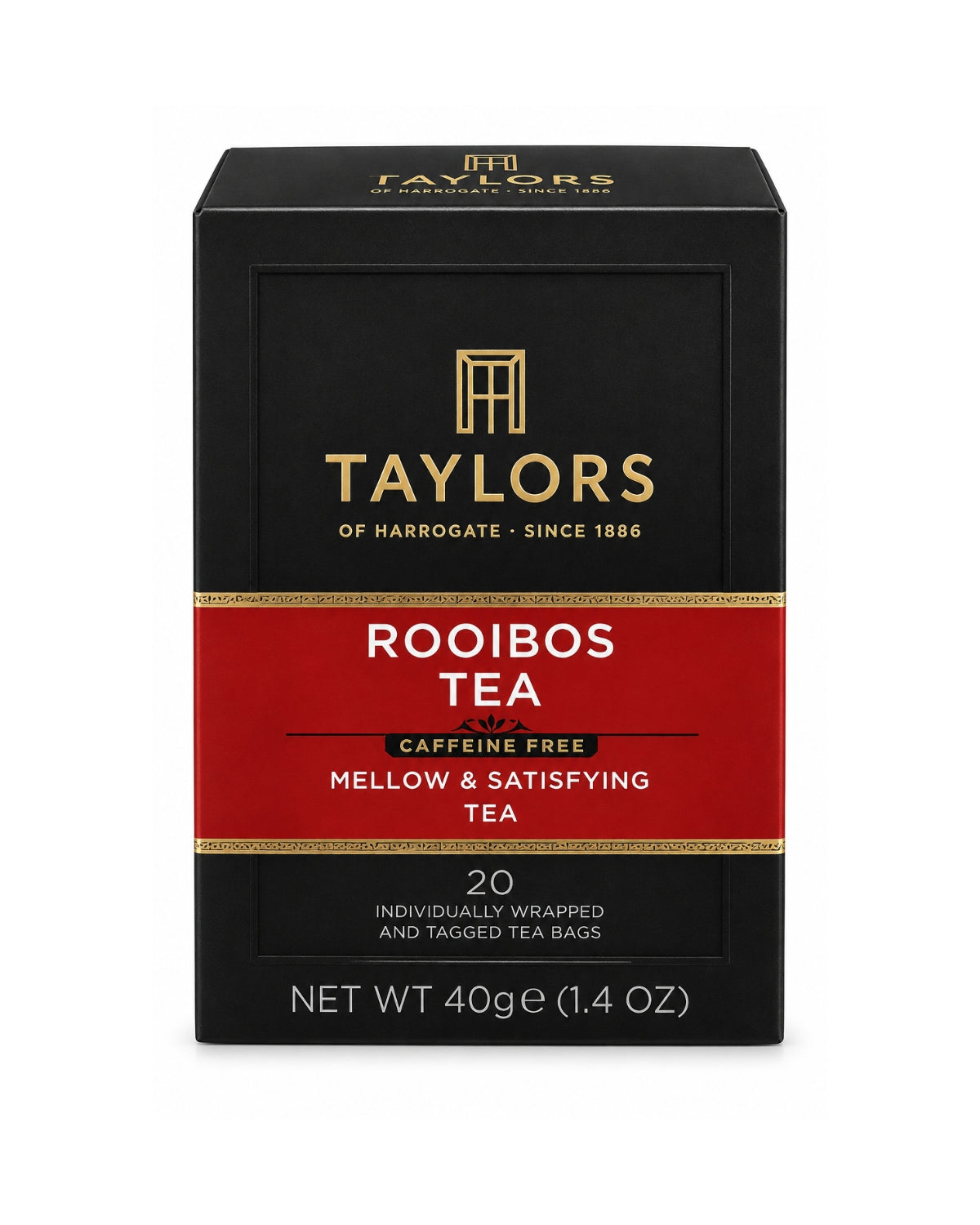 Taylors of Harrogate Rooibos Tea 20 Individually Wrapped Tea Bags 1.4 oz (40 g)