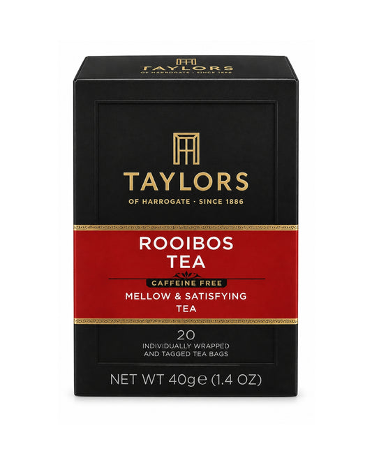 Taylors of Harrogate Rooibos Tea 20 Individually Wrapped Tea Bags 1.4 oz (40 g)
